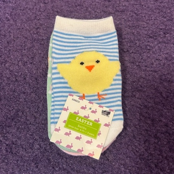 Easter Socks - 3 pairs- New - Picture 1 of 4